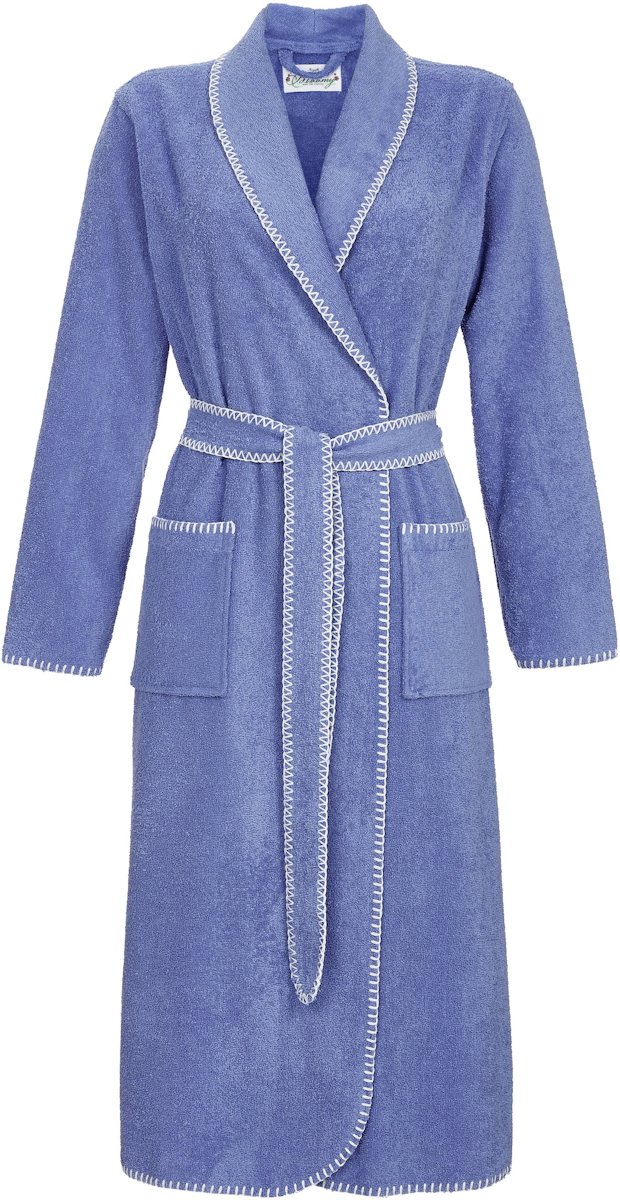 Ringella Blauwe badstoffen badjas Ringella - Blauw - Maat - 36