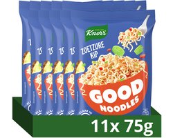 Knorr Good Noodles - Zoetzure Kip - zonder kunstmatige kleurstoffen en conserveermiddelen - 11 x 75 g