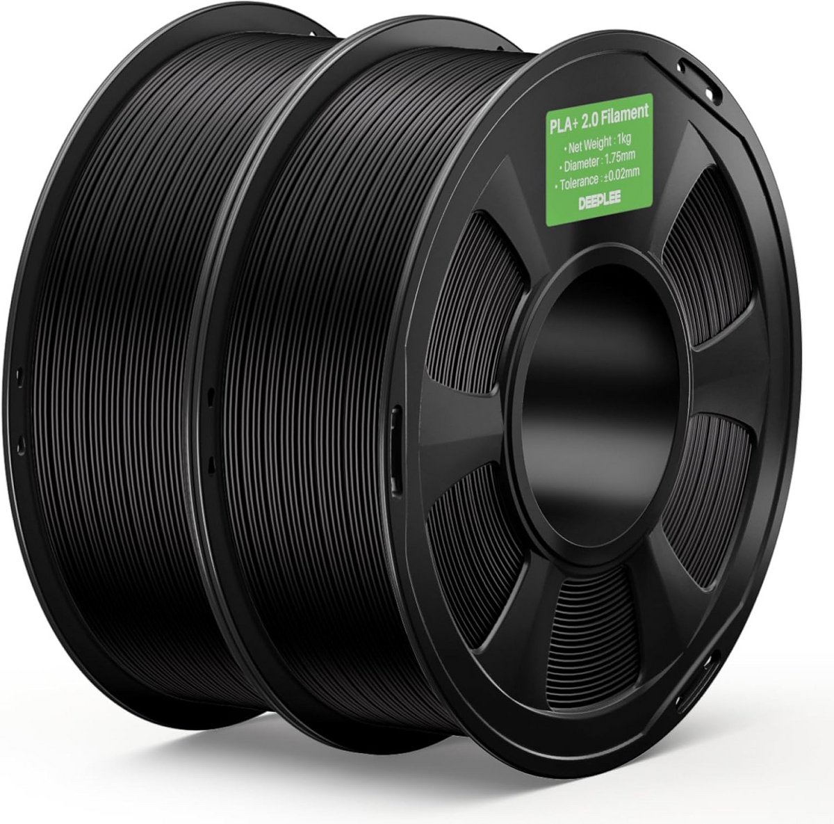 Sterk PLA+ 3D Printer Filament 1.75 mm Zwart 2 kg voor Hoge Printsnelheden