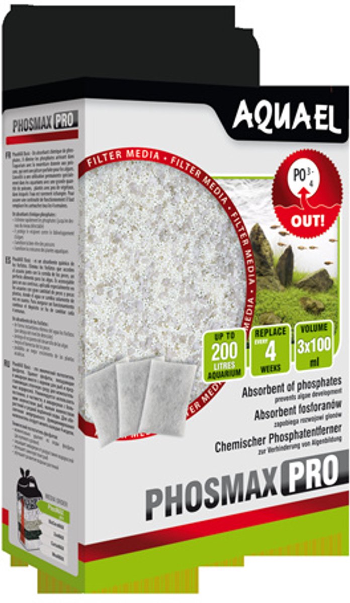 Aquael PhosMax Pro - Aquarium Filter Medium - tegen Fosfaat 3 x 100ml