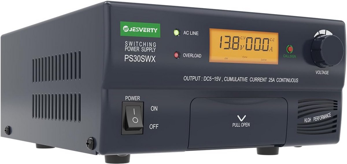 Instelbare Tafelvoeding 13.8V 30A Universele AC naar DC Omvormer
