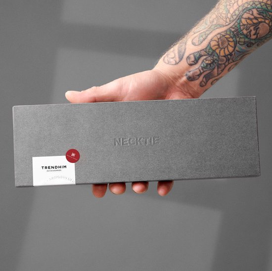 Cravate en lin blanc à mouchetage arc-en-ciel