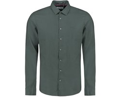 NO-EXCESS Overhemd Linnen Overhemd 27470213sn 124 Dark Steel Mannen Maat - XXL