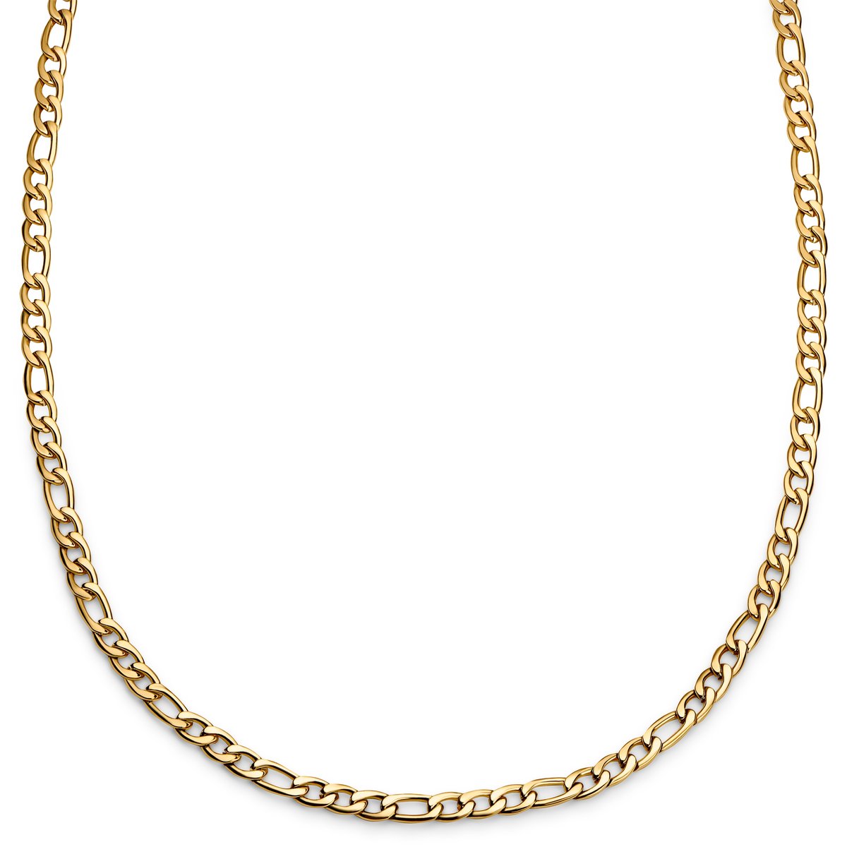 Essentials | 6 mm Goudkleurige Ketting met Figaro Schakels