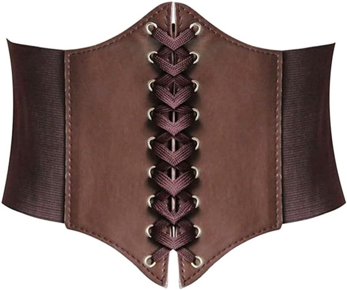 Brede Elastische Tailleband met Knoopsluiting voor Dames