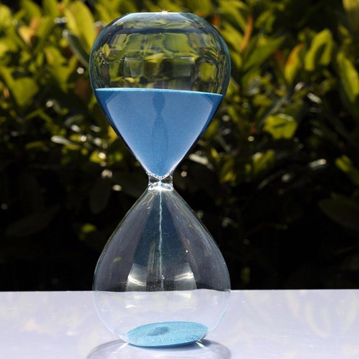 Grote Zandloper Timer 15 Minuten in Helder Glas voor Thuis en Kantoor