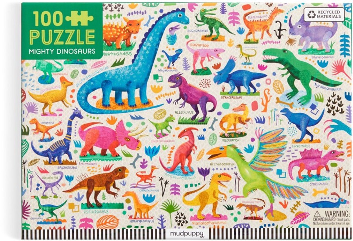 Mighty Dinosaurs 100 Piece Puzzle