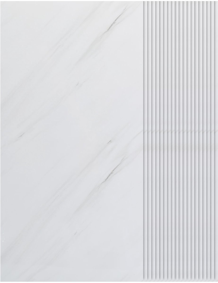 40 Stuks Zelfklevende Keukensplashboard Tegels 30x60 cm - Ook voor Badkamer & Woondecoratie | Echte Tegel Look zonder Breekwerk,Wit