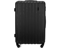 Solier STL902 - Reiskoffer middelgroot M 22 inch - Hardcase ABS Plus - Cijferslot - 4 zwenkwielen - Zwart