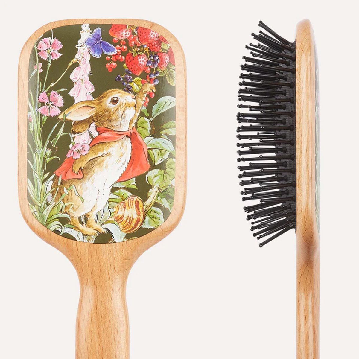 Kent Brushes - Peter Rabbit - Pieter Konijn - PR03 - Flopsy™ Fine Quill Paddle Brush - Flopsie™ Flopsy™ Haarborstel met fijne pinnen (paddle model) -