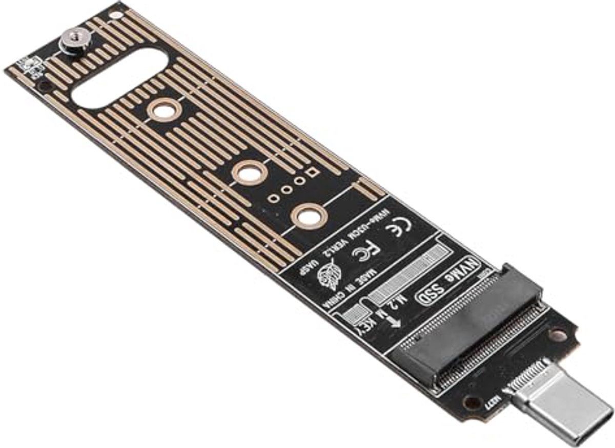 M.2 NVME naar Type C Converter Adapter SSD-behuizing voor 2230/2242/2260/2280 IO