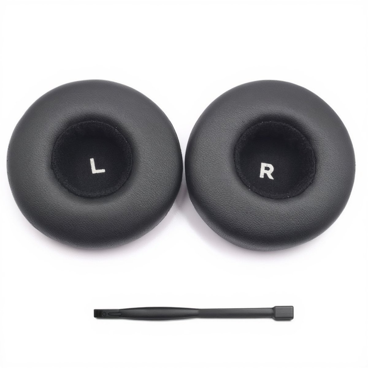 Set Oorkussens voor AKG Koptelefoon - Y50 Oorkussen - Y50/Y50BT/Y55/K618/K619 - Proteïneleer met Traagschuim- Zwart