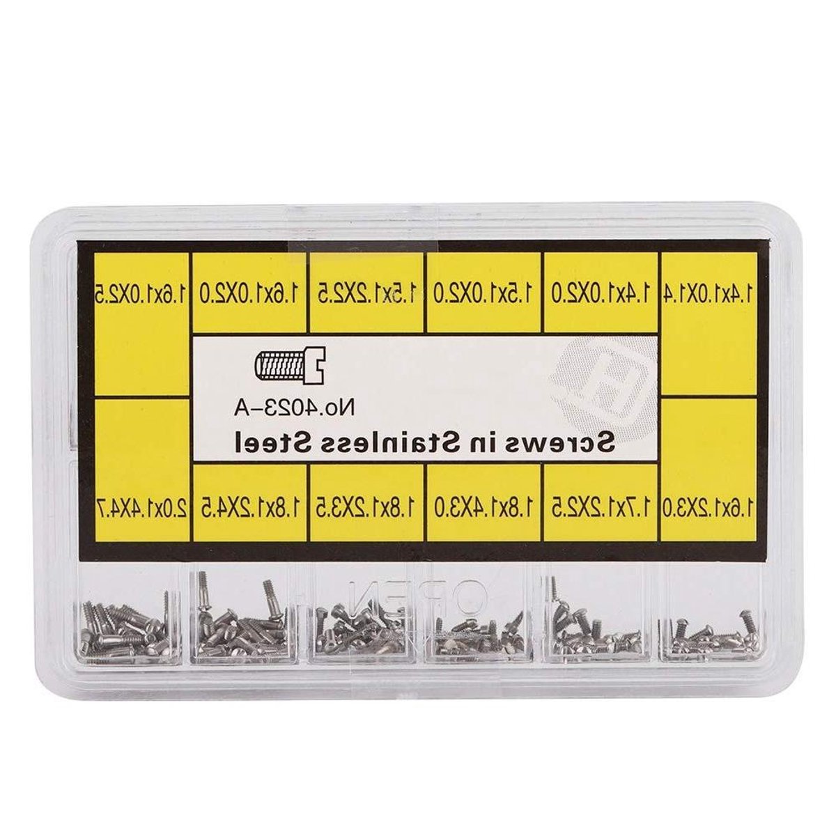 Allecto- Gereedschap voor horlogemakers - Accessoires - Roestvrij stalen klok - Achterkant schroef - Horloge reparatie - Horlogemaker - Geschikt voor - Reparatie - Gereedschap - Klok - Schroef - Behuizing