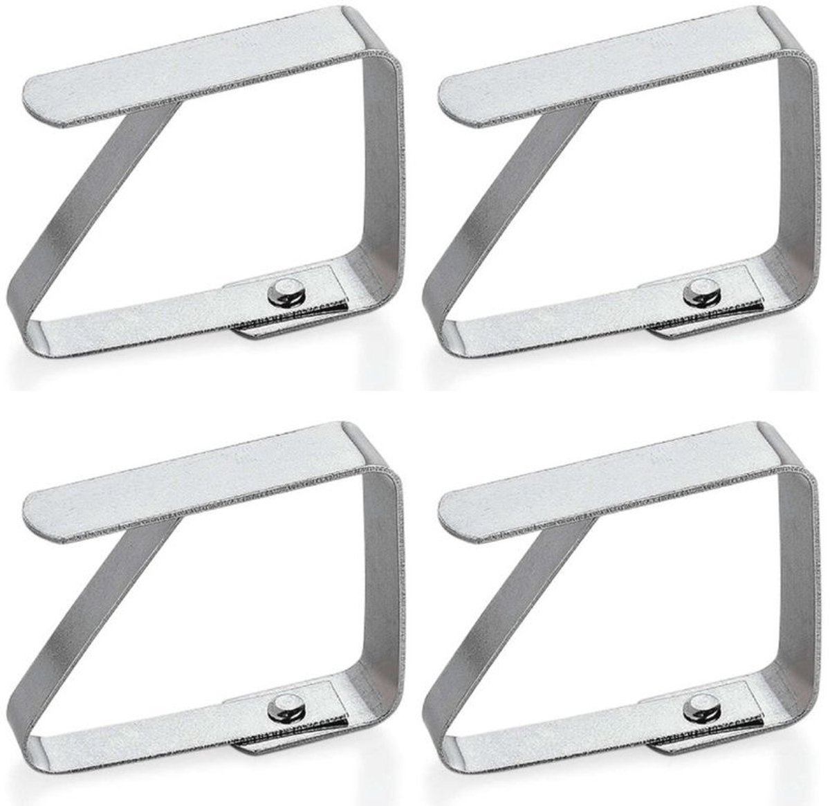 4 metalen tafelkleedclips