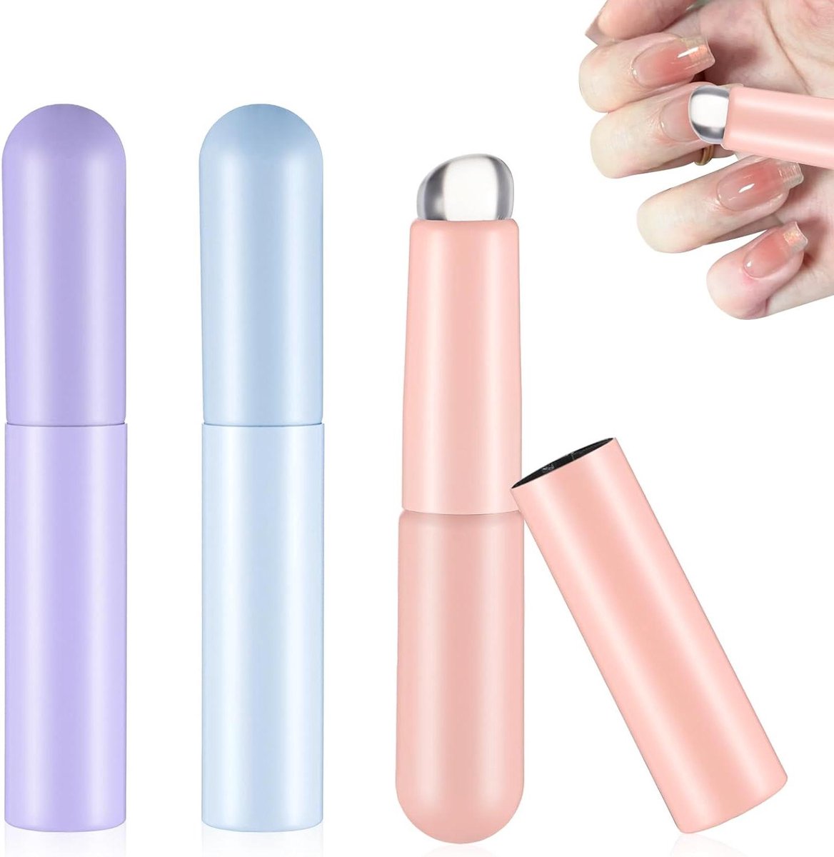 Siliconen nail art tools - Nagelkwasten set voor make-up en nagelstyling