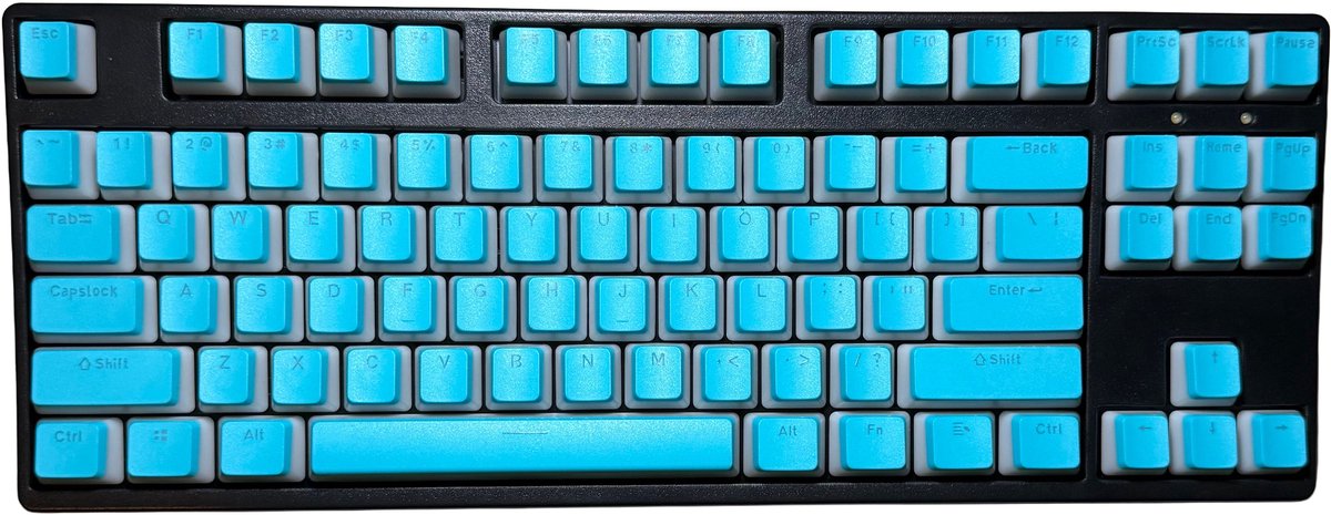 Blauw Pudding Keycaps Set - OEM - PBT - Double Shot - 110 Keys