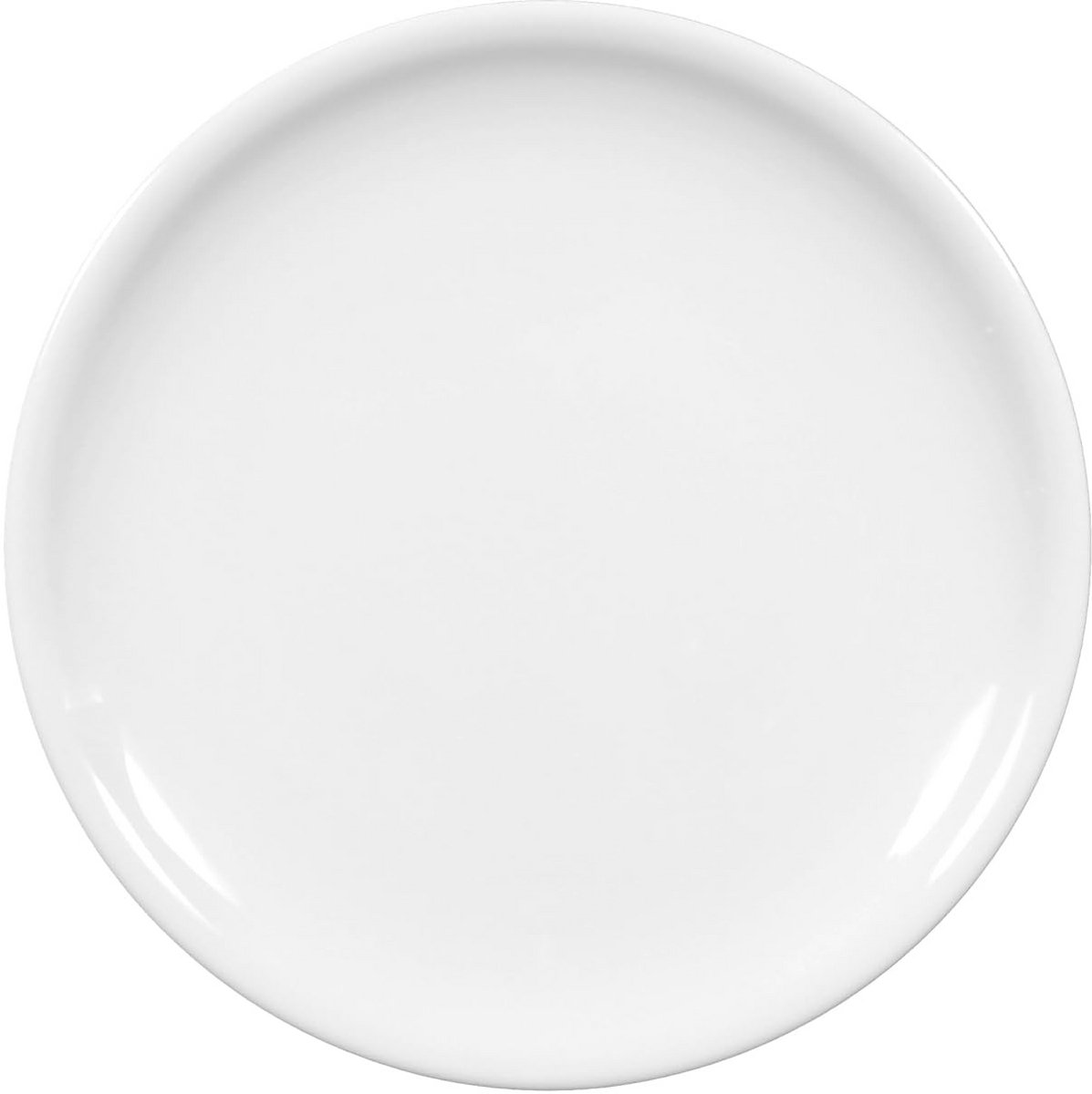 Set van 6 Witte Porseleinen Dinerborden Compact Design 25 cm