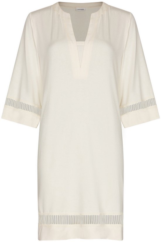 Pastunette Premium - Jurk - Ivory Shore - Viscose - Ecru - Maat 36