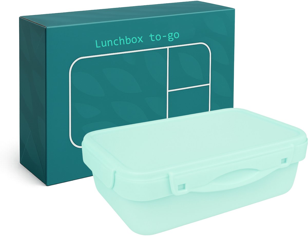 Köpke Broodtrommel - Lunchbox - Rechthoekig - Mintgroen