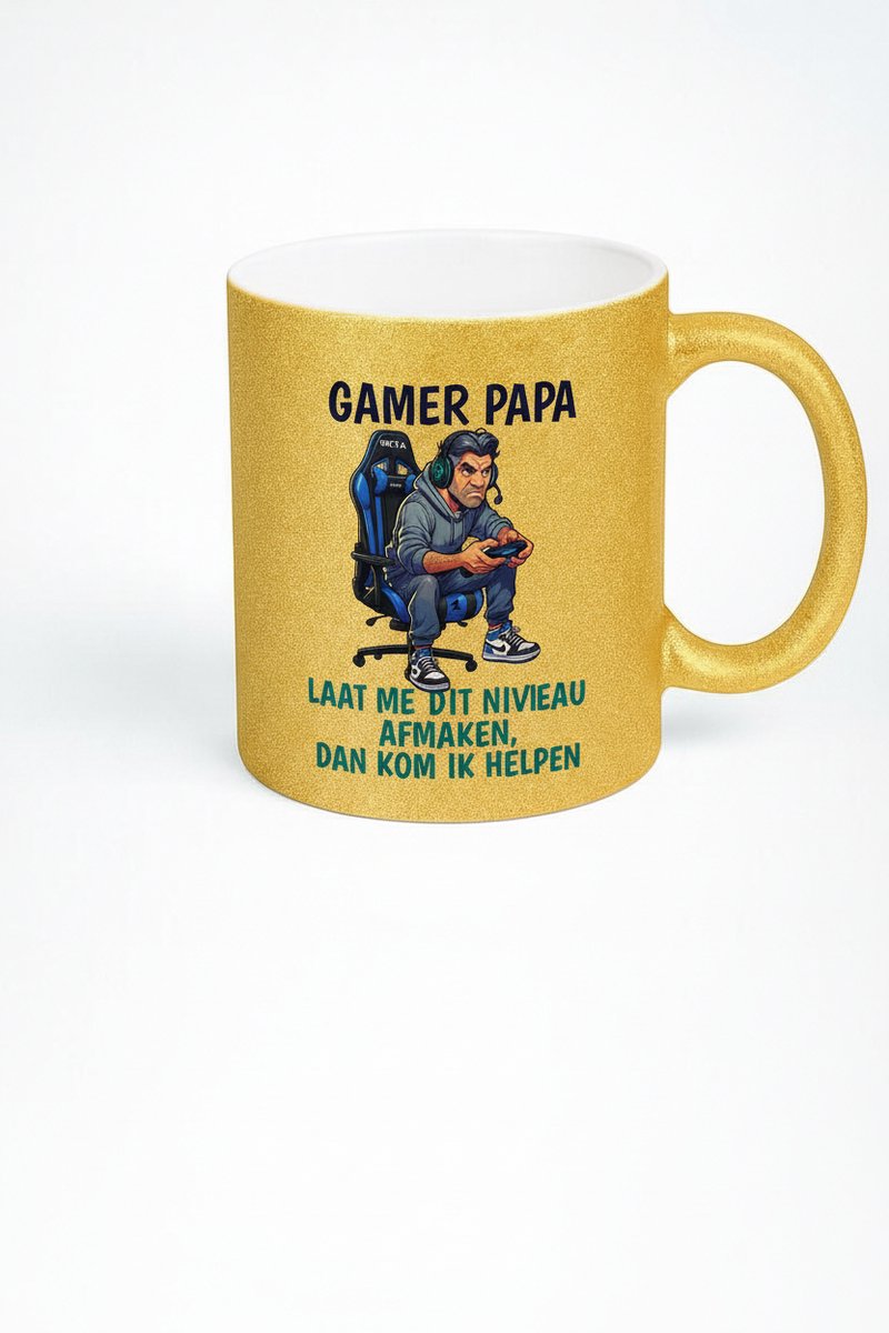 Gamer Papa Mok - Grappige Koffiemok voor Gaming Vaders