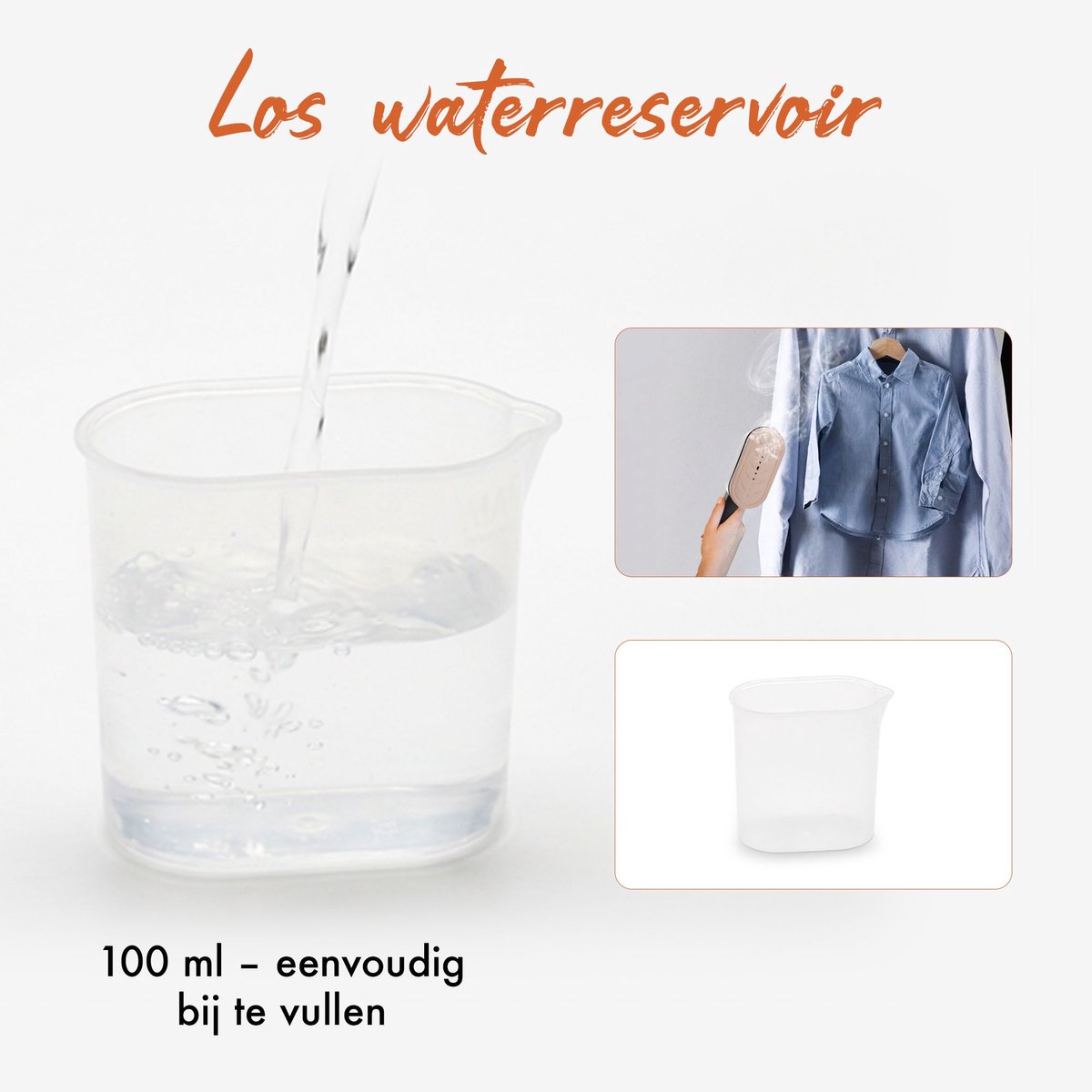 Attent Reis- en Stoomstrijkijzer - Compact - 1050W - 2m Snoer - 100ml Watertank - Snelle Opwarming - mini strijkijzer - klein strijkijzer thumbnail 7