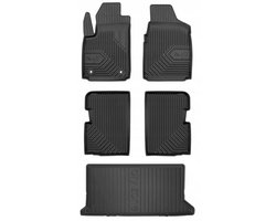 Frogum Voordeelset - Automatenset No.77 + Dry Zone Kofferbakmat - Geschikt voor Ford KA II Hatchback (2008-2016) - Perfecte Pasvorm - TPE Rubber - Geurloos - Zwart