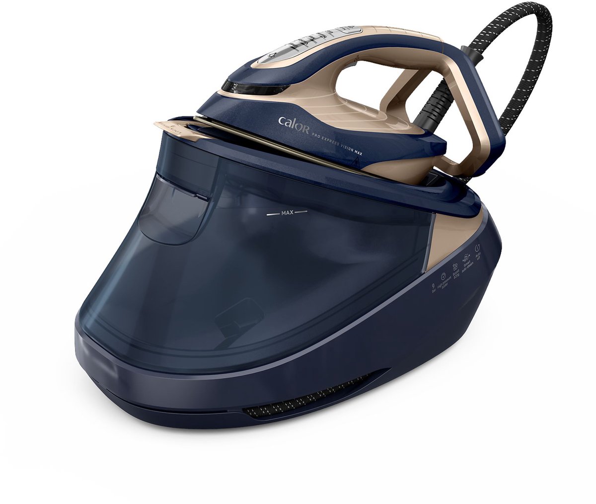 Calor Pro Express Vision Max GV9910C0 – Stoomgenerator 9 bar – 215 g/min continue stoom – 820 g/min stoomboost – Afneembaar reservoir 1,2L – Professionele stoomcentrale — afbeelding 5