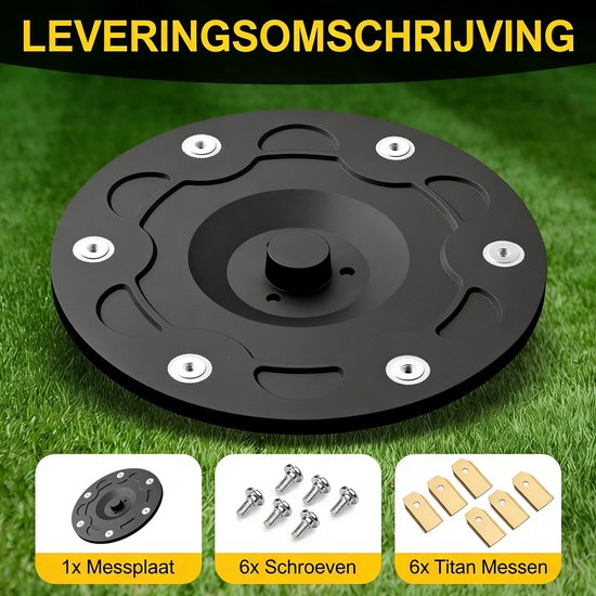 Grasmaaierblad Disc - geschikt voor SEGWAY Navimow i-Serie i105E - i108E - i110N - Inclusief messen en schroefaccessoires - ∅16cm van Merkloos	 — afbeelding 3