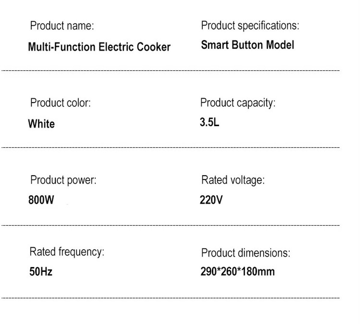 Rijstkoker Elektrisch 3.5L Digitale Slowcooker met - afbeelding 2