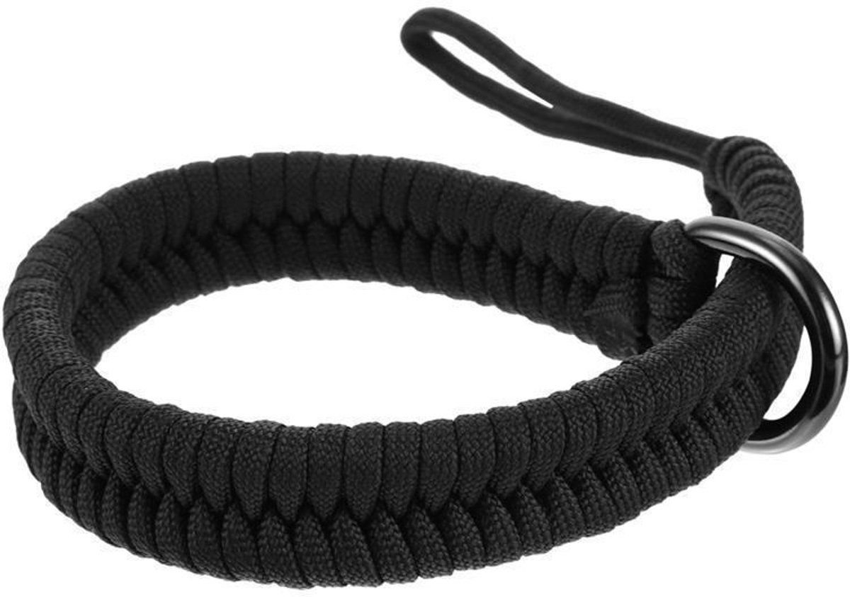 Nylon polsband Geschikt voor camera's - compatibel met de belangrijkste cameramerken - universele polsband - zwart