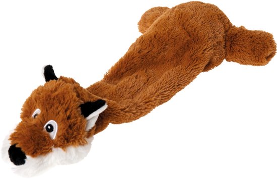 Karlie Flamingo Shaky Fox Hondenspeelgoed - Pluche - 30cm - Bruin