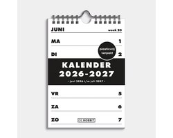 Hobbit - Weekkalender Schooljaar 2026- 2027 - Spiraalkalender - A5 (21 x 14.85 cm) - Basic