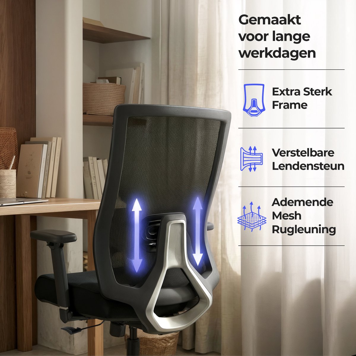 Stane Pro Ergonomische Bureaustoel - Mesh, 130 kg, 5 jaar thumbnail 6