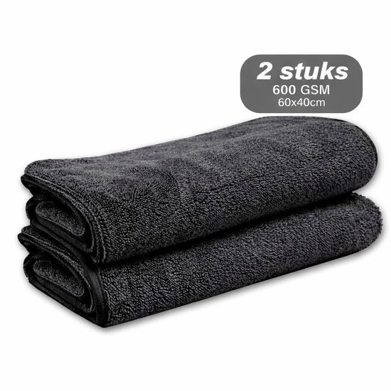 Liviahome Fastdry droogdoek – 2 stuks – 60×40 cm – antraciet