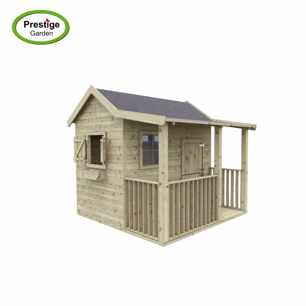 Houten speelhuis Saloon Prestige Garden