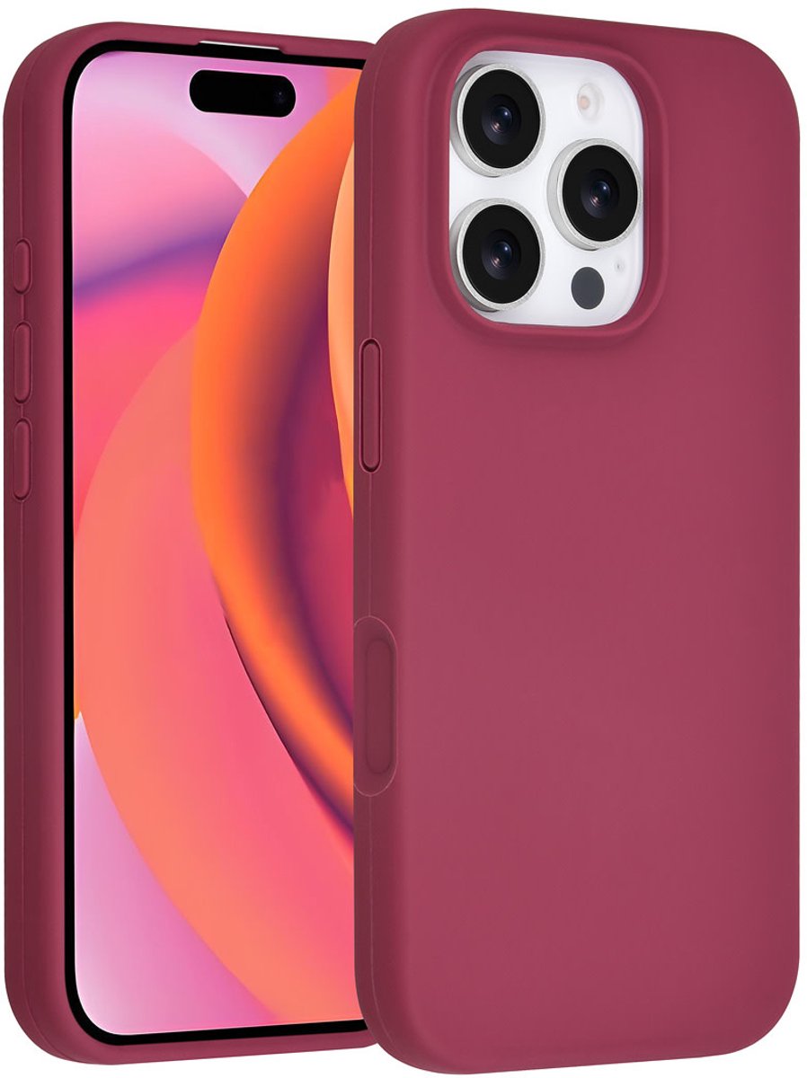 TUNIQ telefoonhoesje voor Apple iPhone 16 Pro - Siliconen backcover - Paars