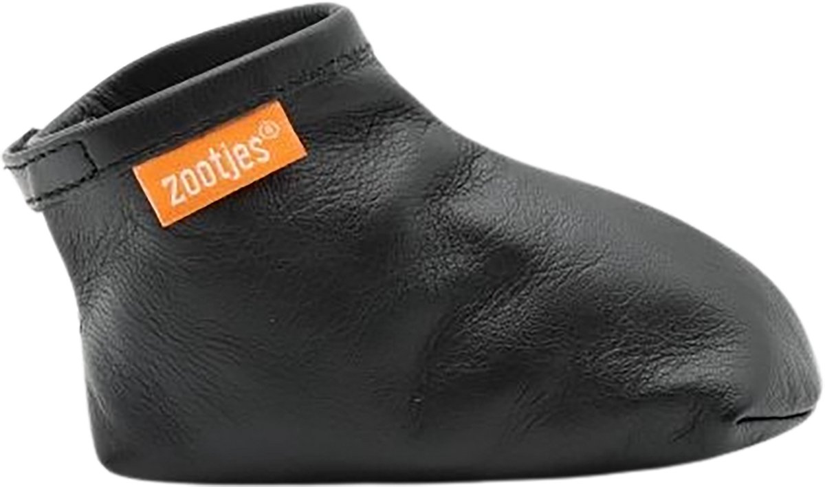 Zootjes - babyslofjes – Magic Black - bio leer - Maat S