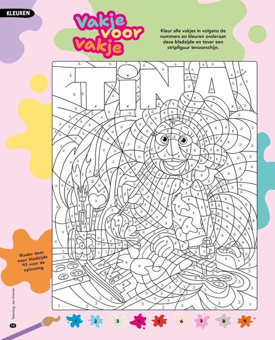 Tina Boekspecial Creaboek - CreaChick - Lieve Merlijn - Vakantieboek - Zomerboek - Doeboek - Knutselen Meisjes - Creatief knutselboek kinderen - Puzzels - Tekenen - DIY - Boek Meisje - Invulboek - Kleuren - Invullen - DIY - Strips - Tijdschrift