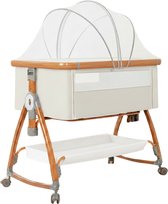 Livista® 3-in-1 Babybed – 6 Hoogtestanden – Co-Sleeper – Meergroeibed – 5° Hellingshoek – Met Wielen en Slot – Beige