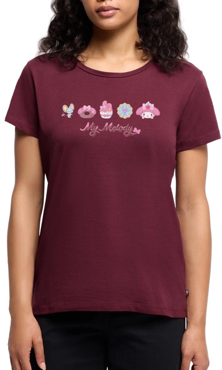 My Melody Met Flat En Gebakjes Premium T Shirt Dames