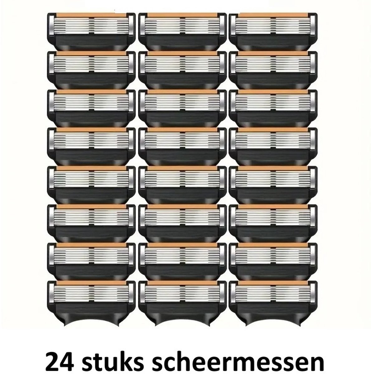 K&R Ventures® Scheermesjes – Compatibel met Fusion 5 – 24 Stuks – Past op Alle Fusion5 Type Houders (Power, ProGlide & ProShield) – Precisie Scheermessen voor Mannen
