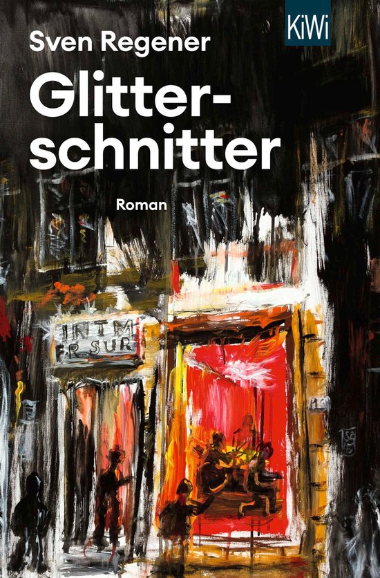 Boekcover van 'Glitterschnitter' van Sven Regener, een roman.