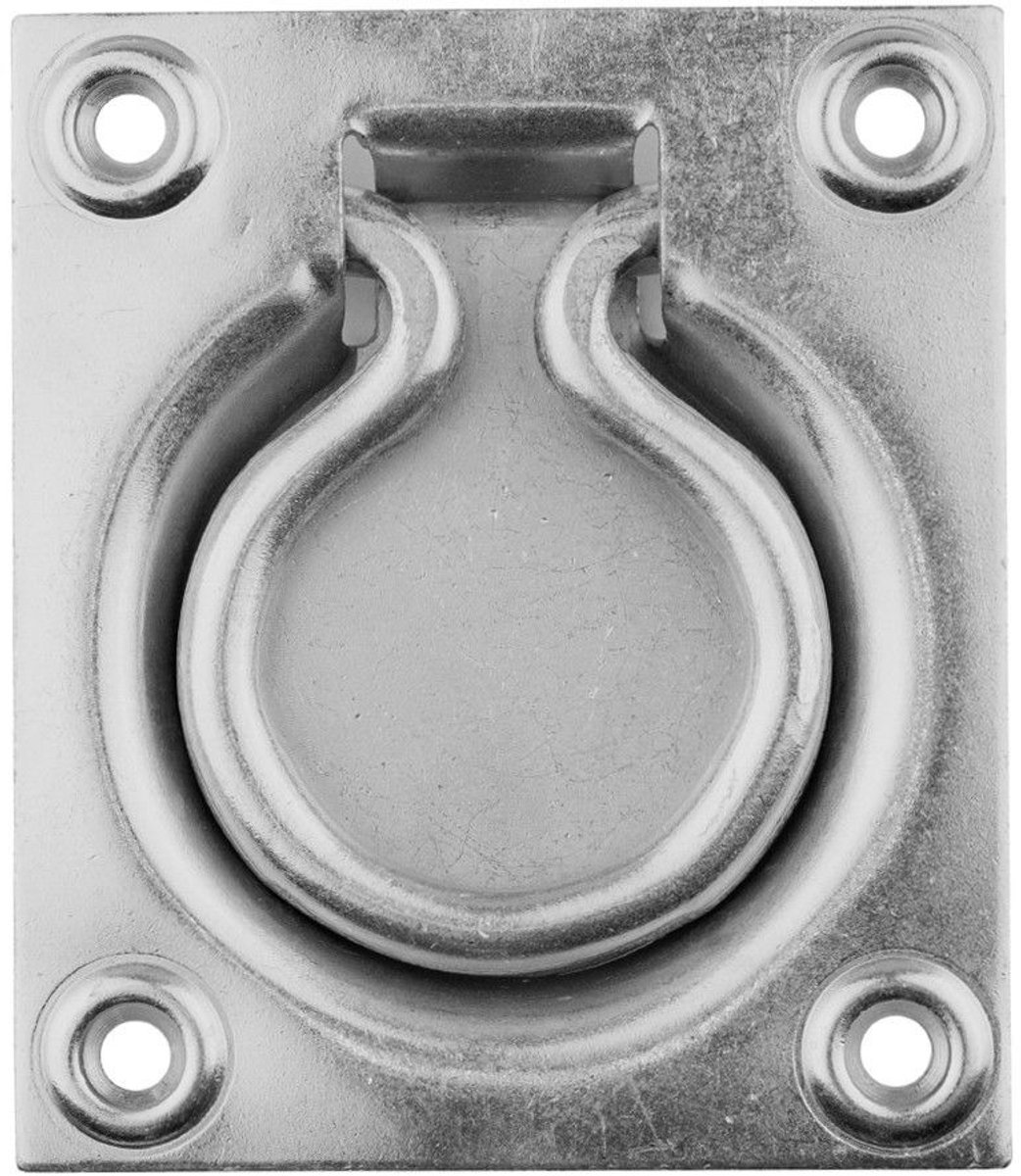 Luikring – Verzinkt Staal – Inliggende Ring – 90 × 75 mm