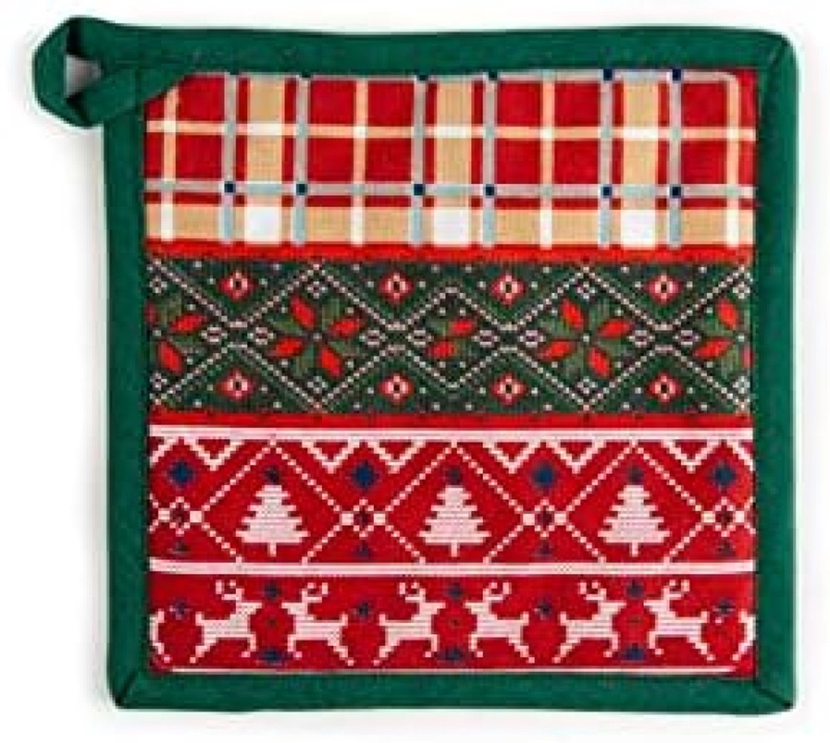 ST TRADİNG Vierkante Keukenpannenlap - Herfst Winter Design - 20x20 cm