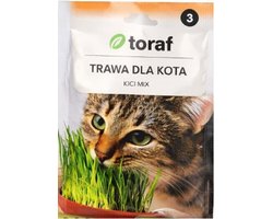 Navulset kattengraszaadjes 5 x 30 gram | Haver/Gerst/Tarwe mix voor diverse smaken/structuren | Uitstekende kiemkracht