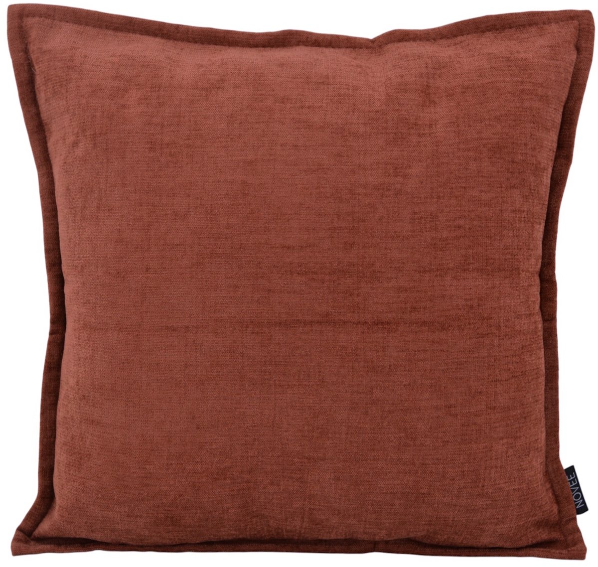 NOVÉE Chenille Piped Roest Kussenhoes | 45 x 45 cm | Polyester