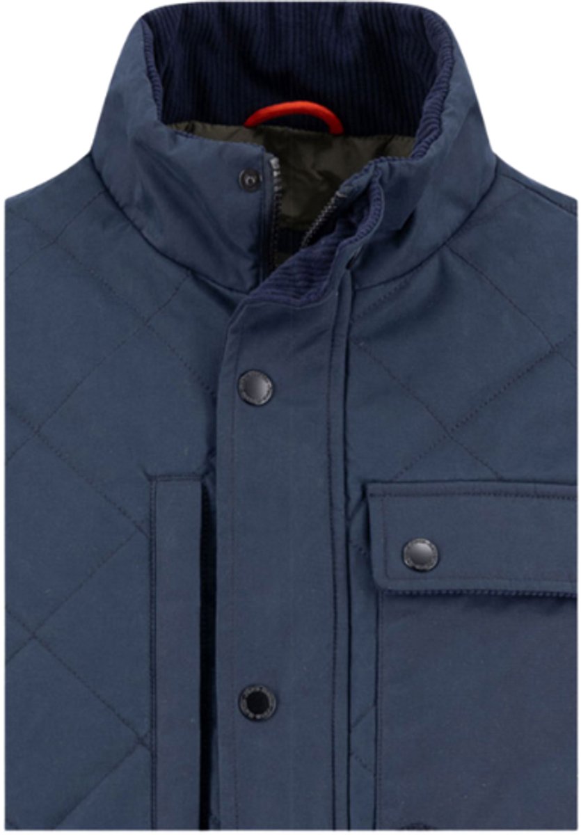 Fynch-Hatton Quilted Fieldjacket – Dark Blauw