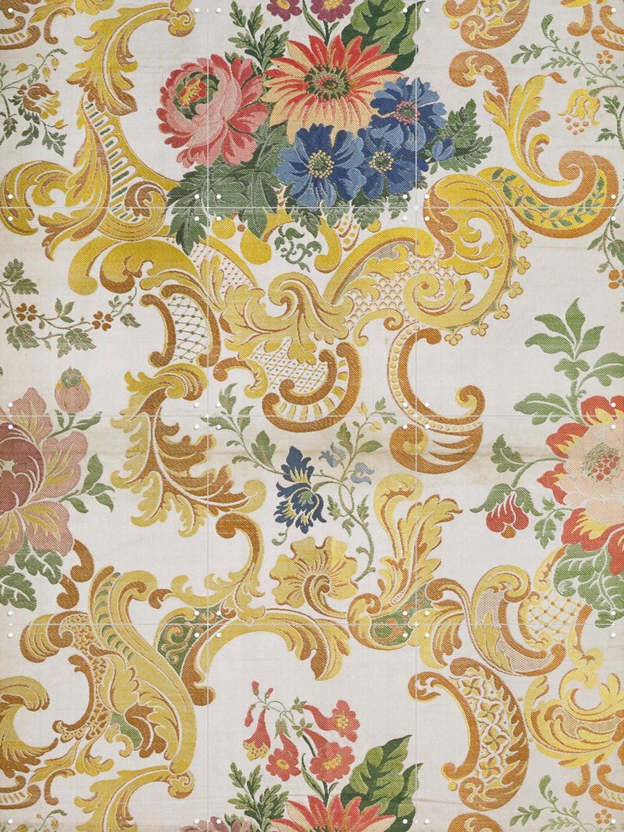 IXXI Furnishing Fabric, Victoria and Albert Museum - 60 x 80 cm - Gratis ophangtool - Grote wanddecoratie en posters - Vintage, Houtsnede, Decoratieve