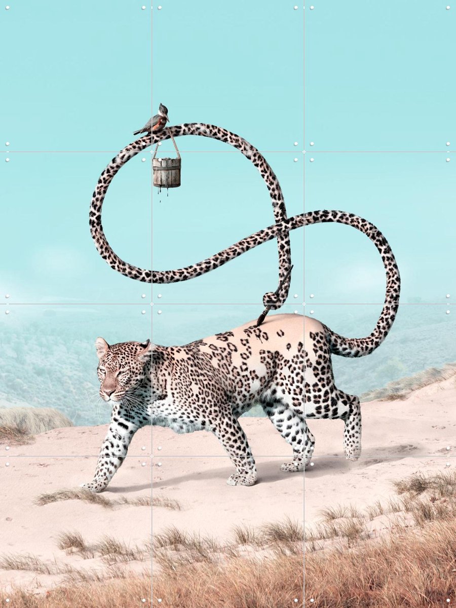 IXXI The Narrator, Julien Tabet - 60 x 80 cm - Gratis ophangtool - Grote wanddecoratie en posters - Fotografie, Digitale Kunst, Surrealisme