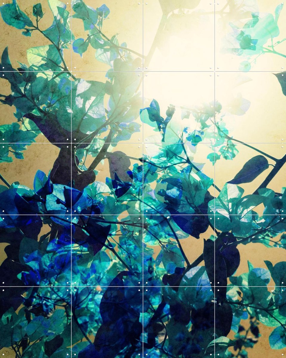 IXXI Sunny Blue, Angelo Cerantola - 80 x 100 cm - Gratis ophangtool - Grote wanddecoratie en posters - Abstract, Digitale Kunst, Fotografie
